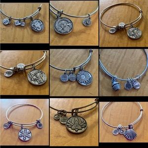 Alex & Ani Expandable Clasp Bracelets (8) Sold as set!